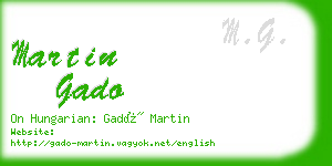 martin gado business card